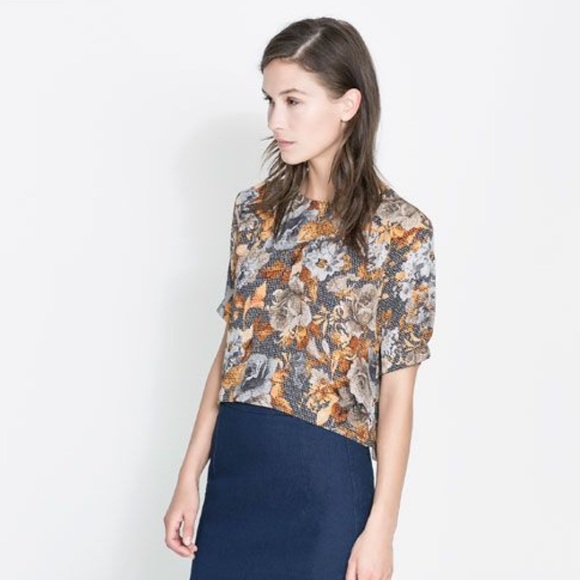 Zara Tops - Zara floral top - Size M